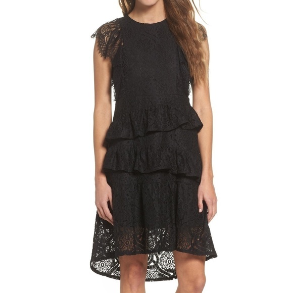 Foxiedox Ruffle Lace High/Low dress - Picture 11 of 11